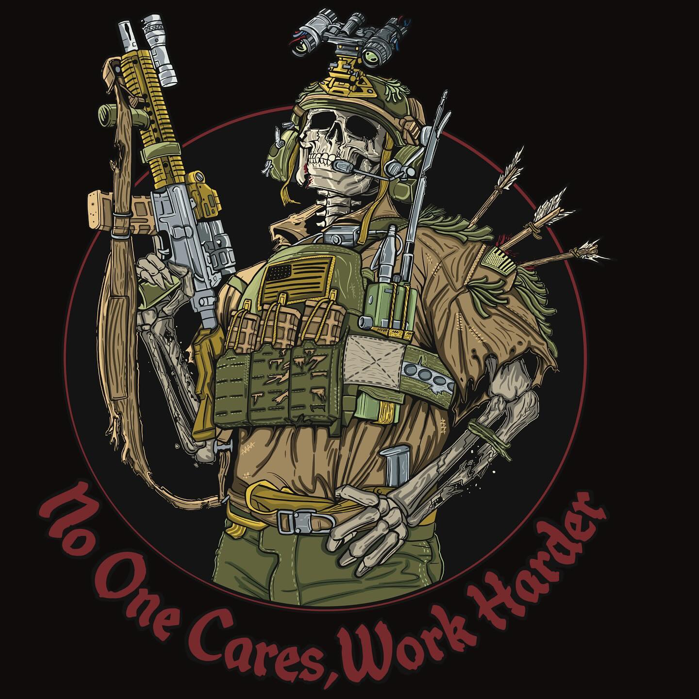 No One Cares, Work Harder Camouflage Printed Men's Hoodie