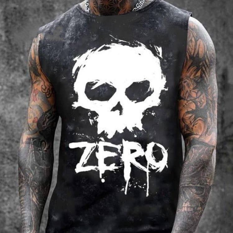 Dark Skeleton Zero Printed Men's Vest