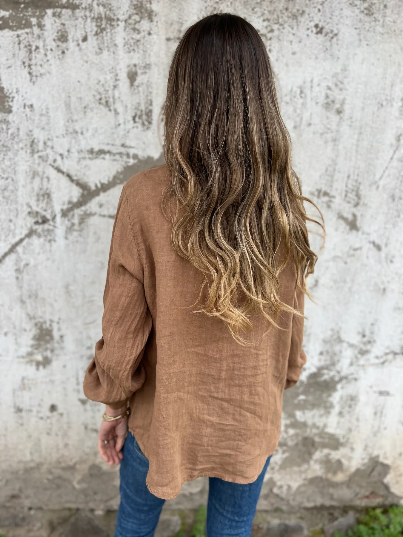 Women's Casual Linen Blouse Top