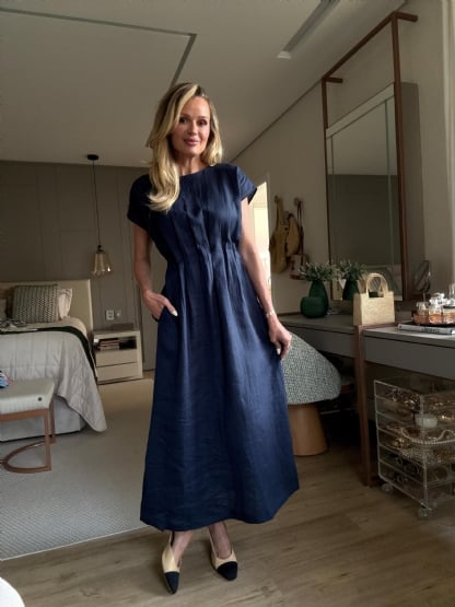 [Copy]Women's Cotton linen casual dress with pocket