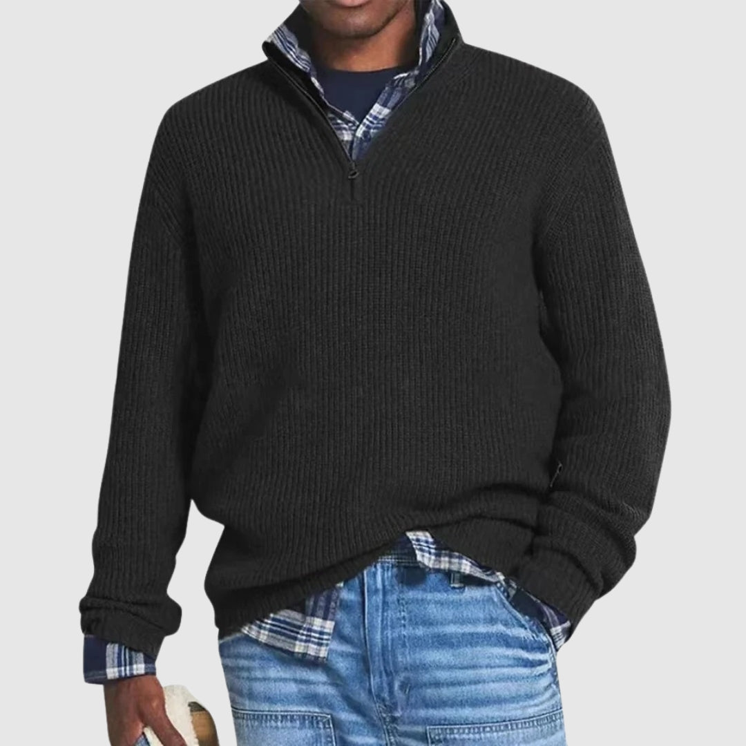 Refined Men's Half-Zip Sweater
