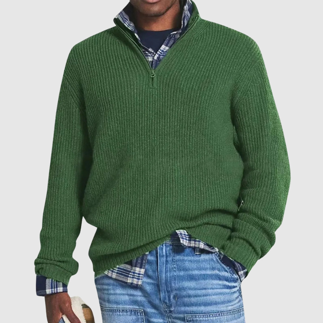 Refined Men's Half-Zip Sweater