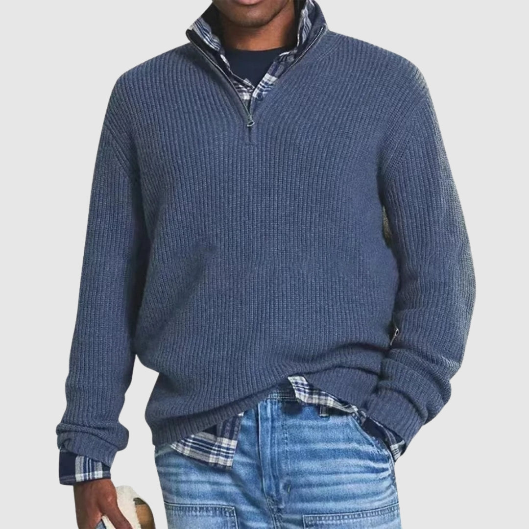 Refined Men's Half-Zip Sweater
