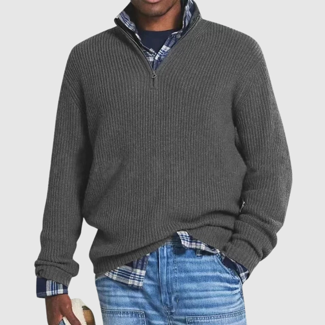 Refined Men's Half-Zip Sweater
