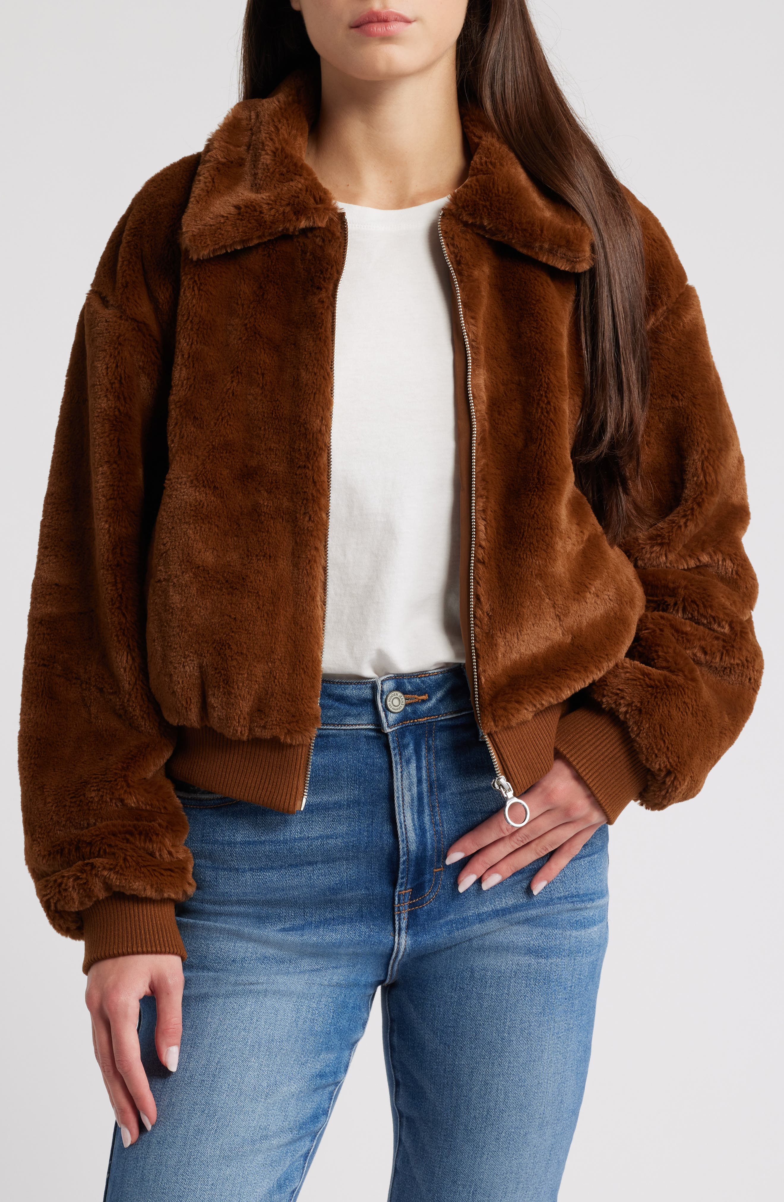 New Women's Faux Fur Jacket