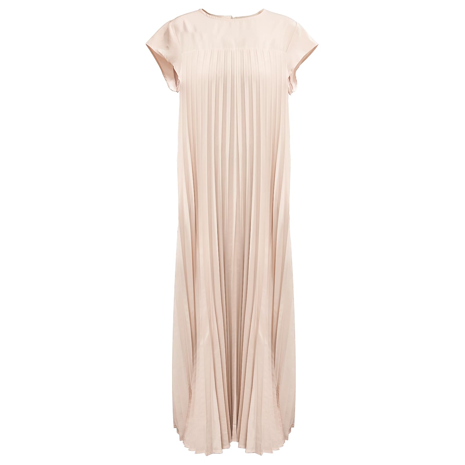 Pleated Church Maxi Dress