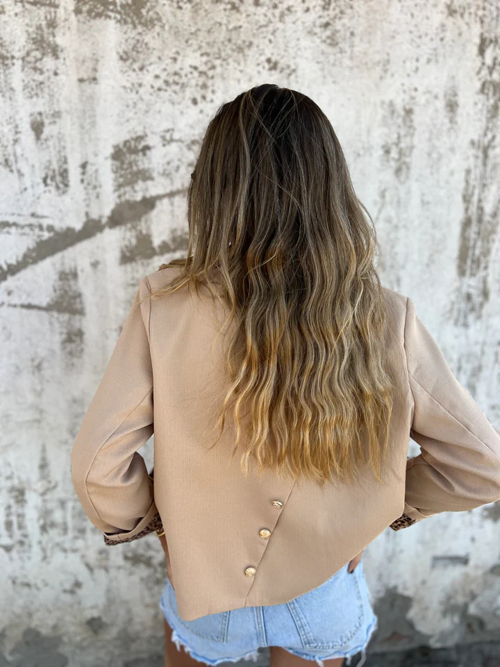 CLEARANCE SALE🔥Leopard Print Lined Short Blazer