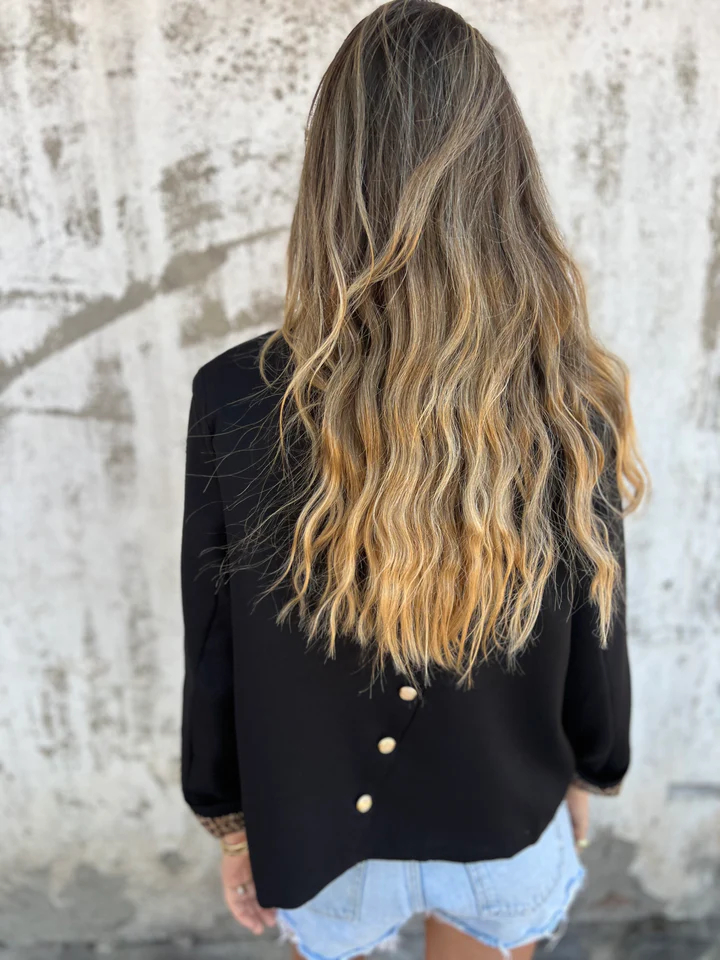 CLEARANCE SALE🔥Leopard Print Lined Short Blazer