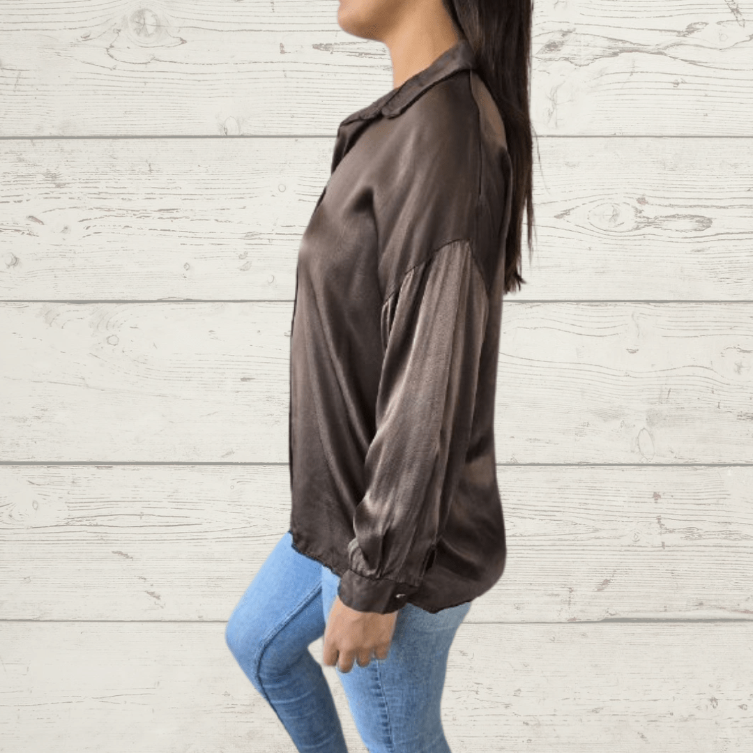 Women's Casual Velvet Long Shirts Tops