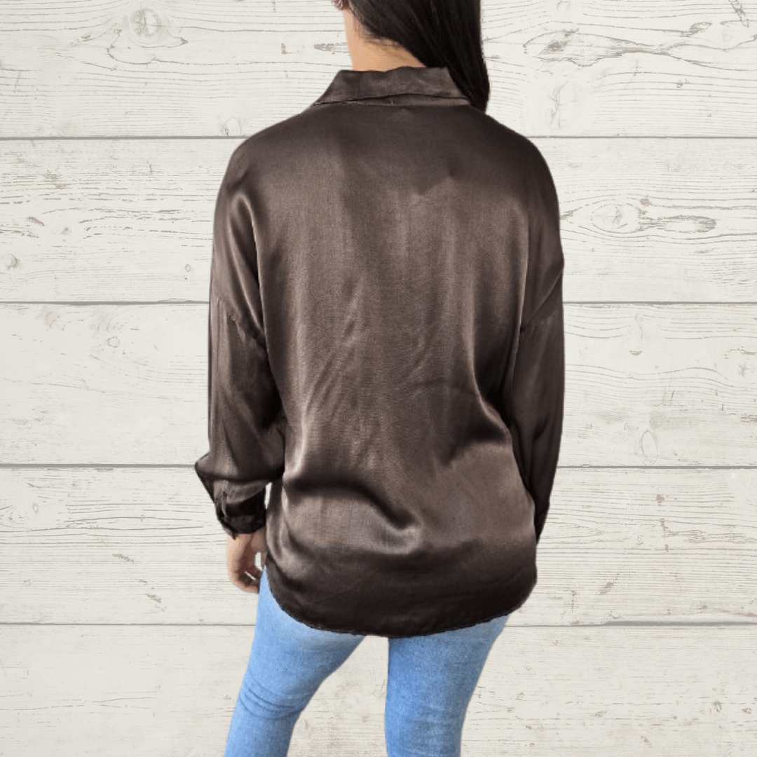 Women's Casual Velvet Long Shirts Tops