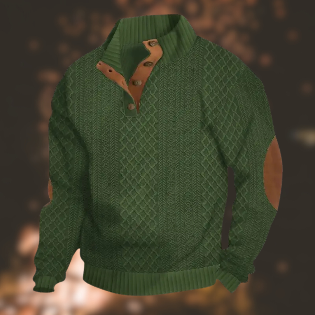 2025 New arrivals Men's Outdoor Casual Stand Collar Long Sleeve Sweatshirt