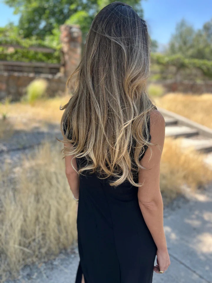 👜 End of Season Sale 💰 Gold Brooch Crêpe Draped Dress