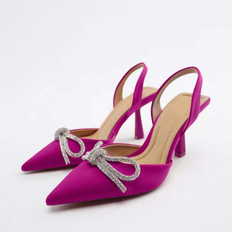 🎄2024 Christmas🔥 Women's Bow embellished elegant high heel shoes