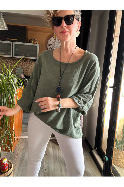 Women's Casual Cotton linen top