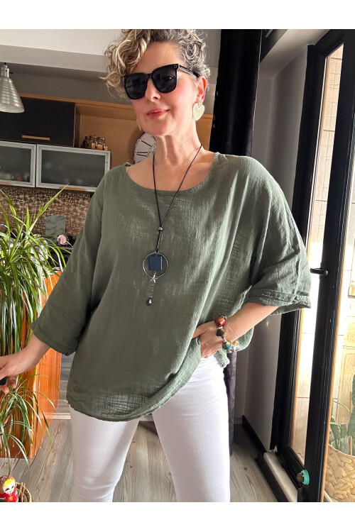 Women's Casual Cotton linen top