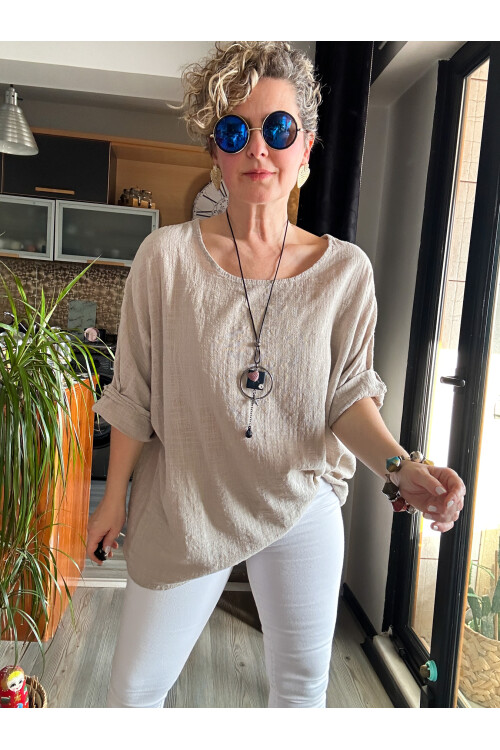 Women's Casual Cotton linen top