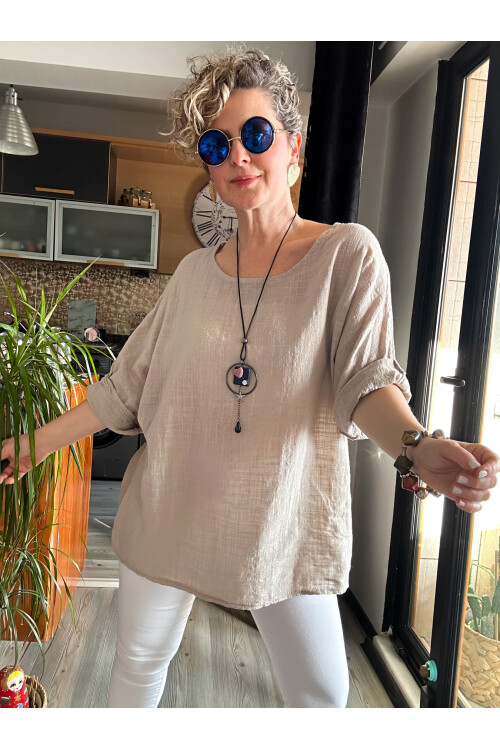 Women's Casual Cotton linen top