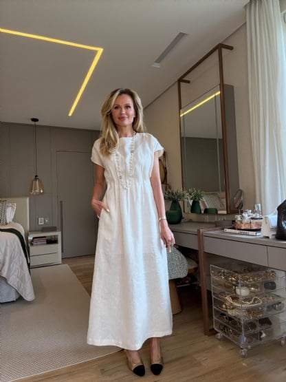 [Copy]Women's Cotton linen casual dress with pocket