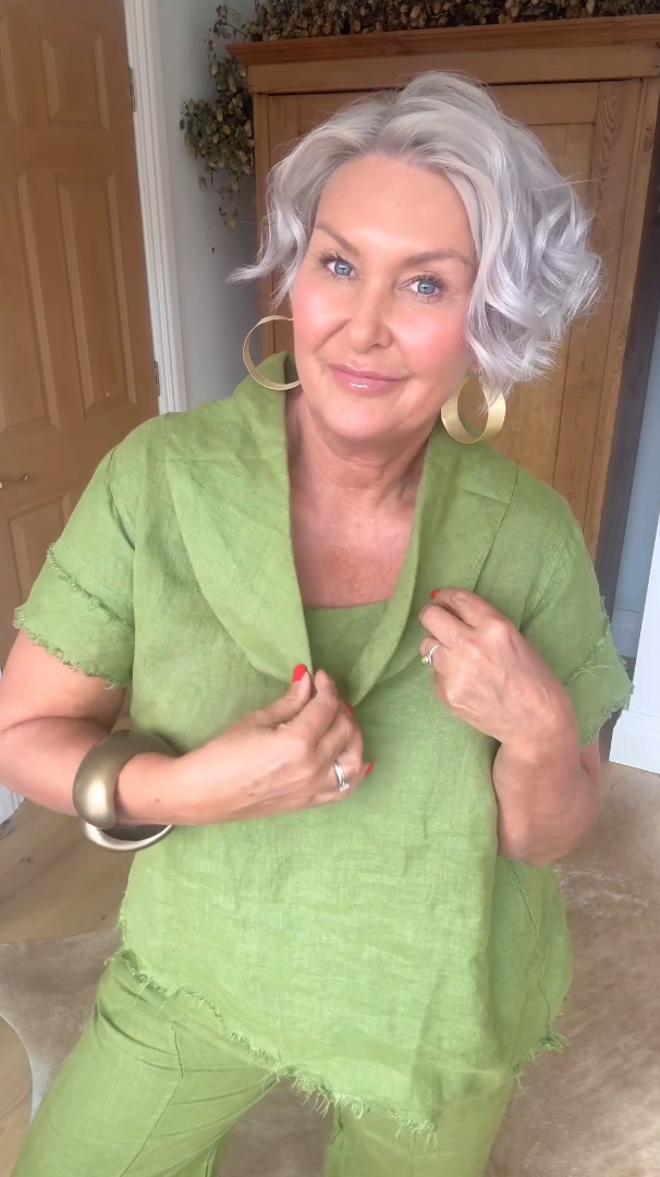 Woman's Casual Cotton linen Suit