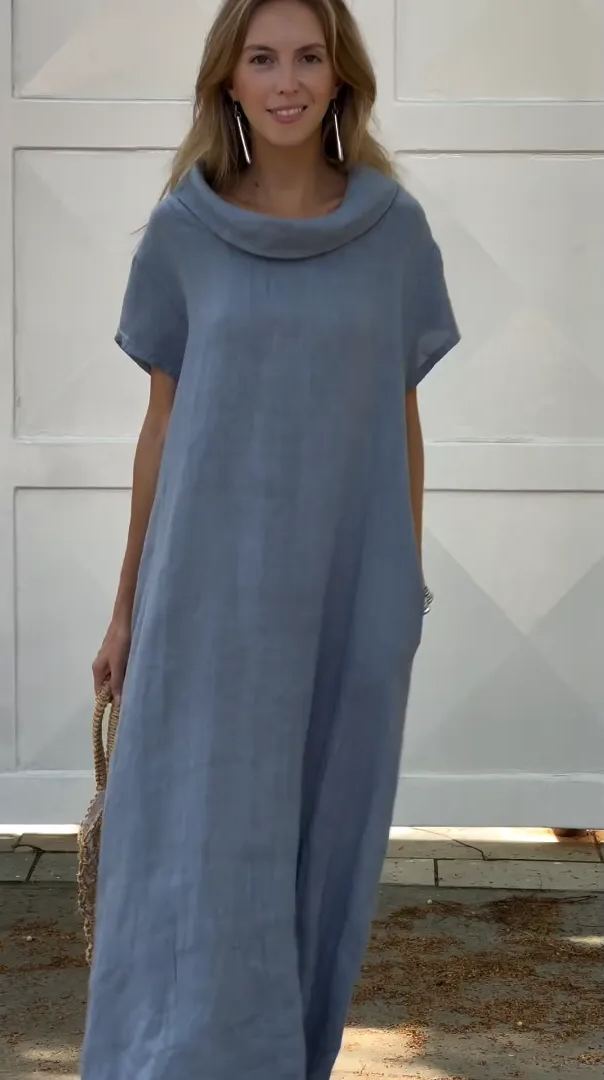 Women's Cotton linen casual dress