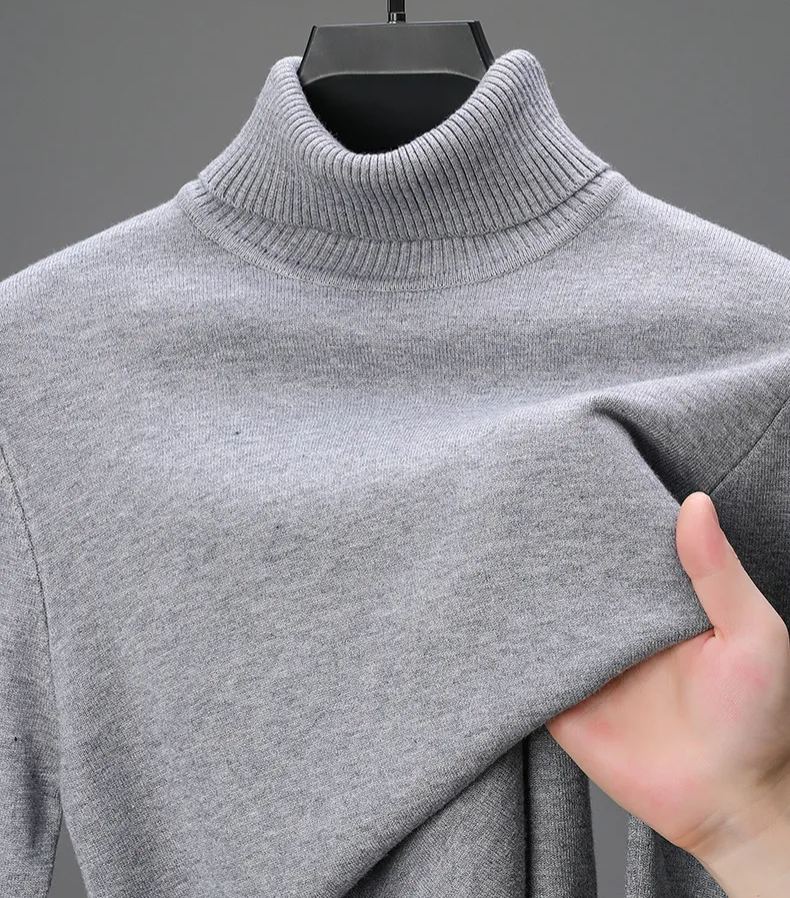 2024 Men's Basic Bottom Cashmere Sweater