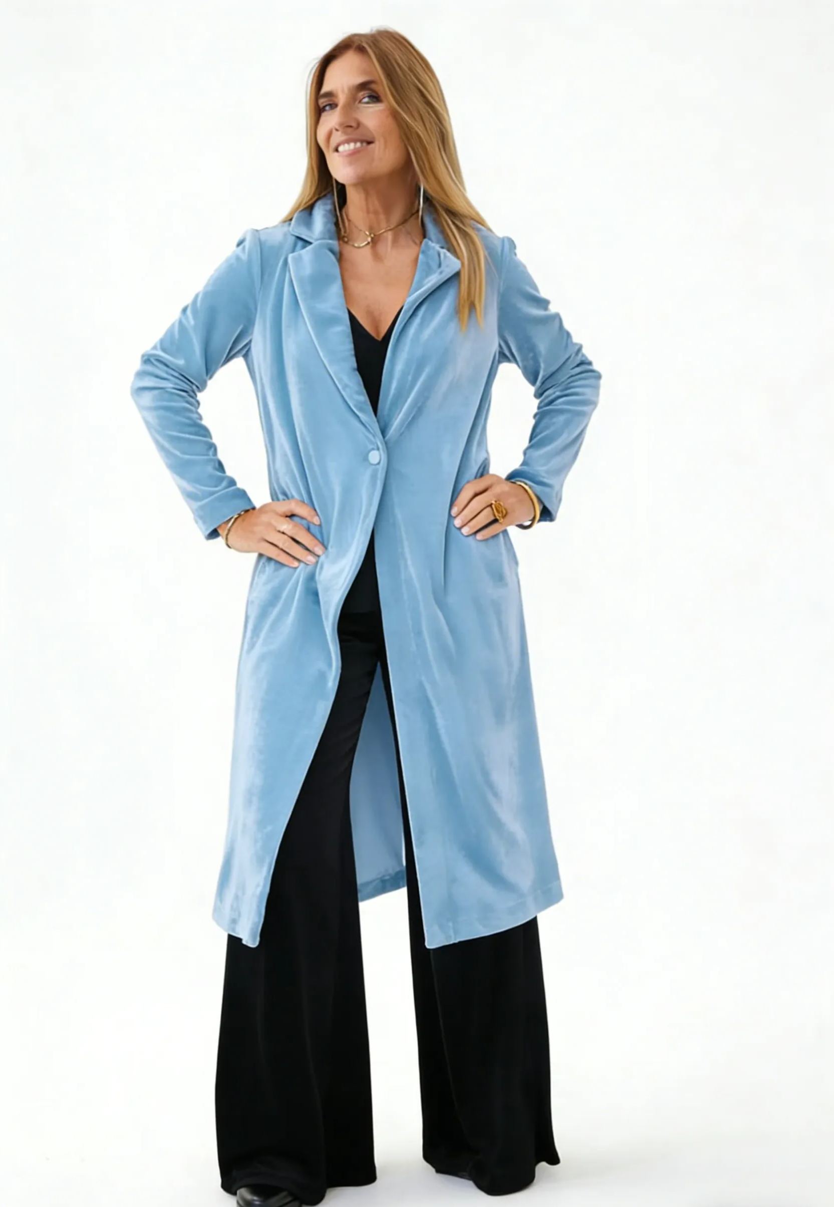  CLEARANCE SALE🔥 Soft Velvet Trench Coat