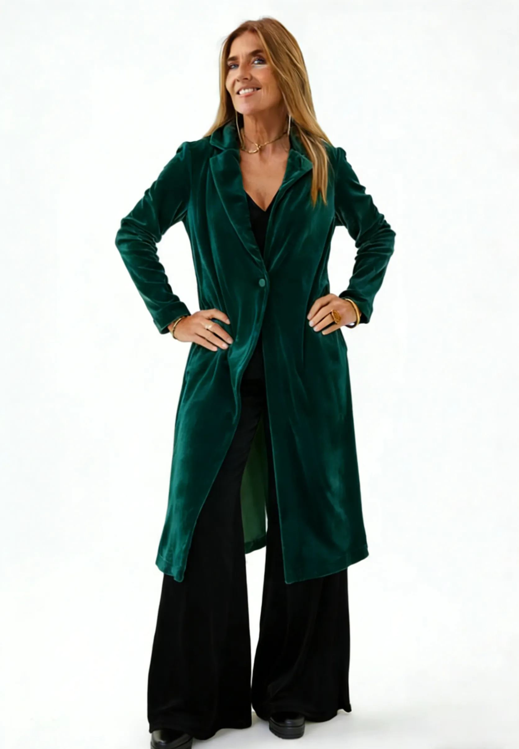  CLEARANCE SALE🔥 Soft Velvet Trench Coat