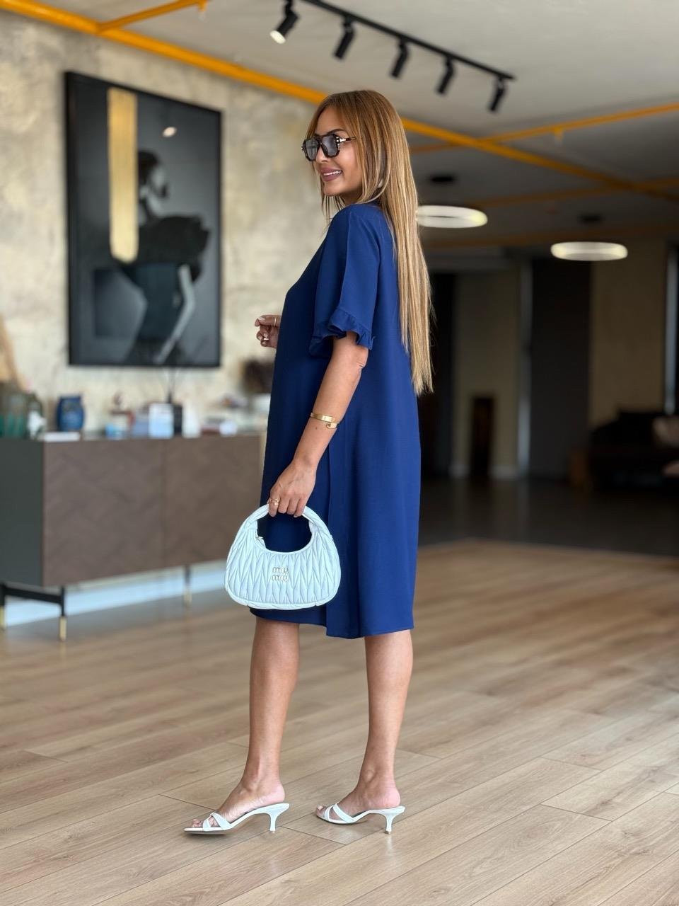 Women's Solid Color Flowy Casual Summer Dresses