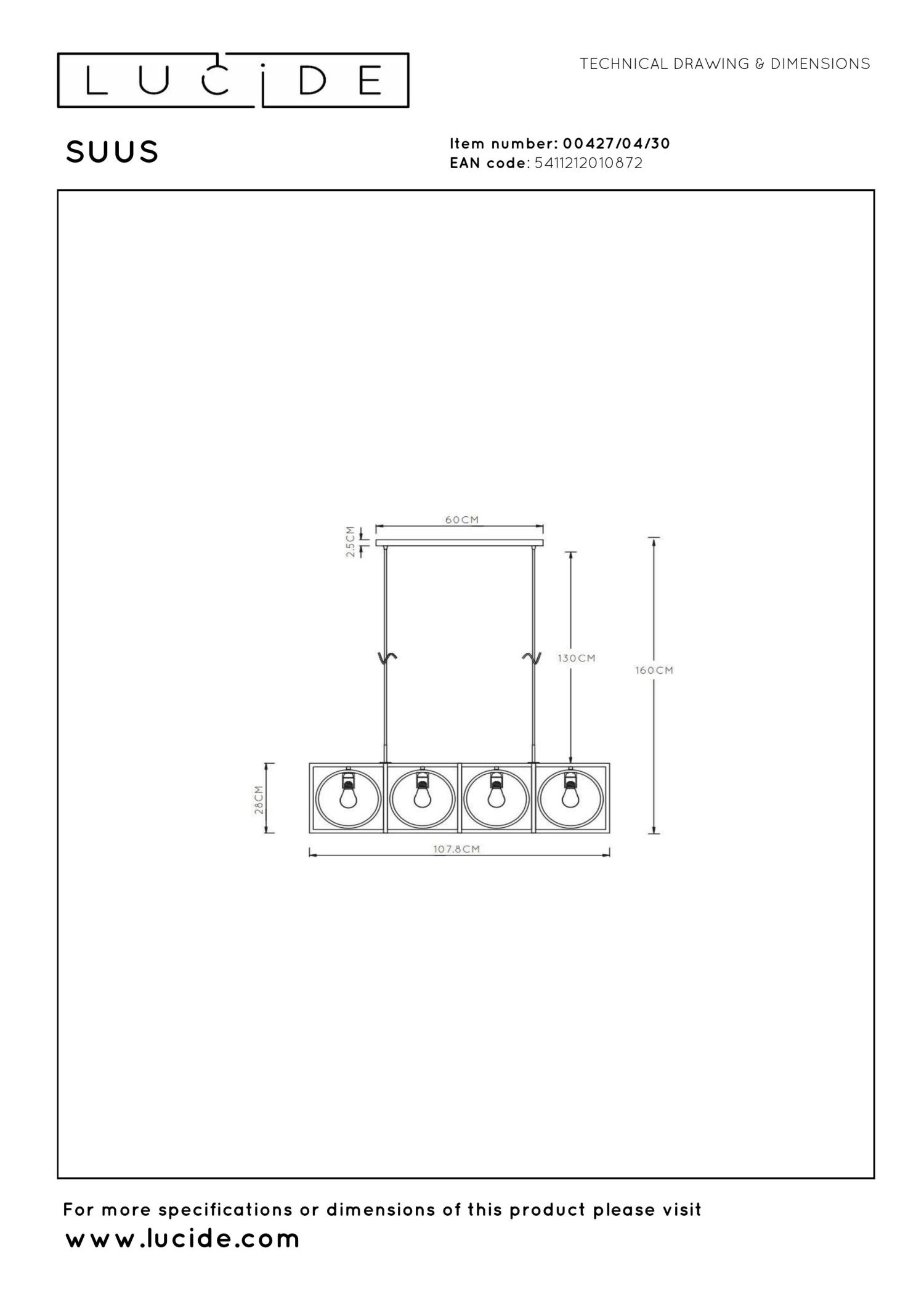 Suus Ceiling Lights - Matt Black