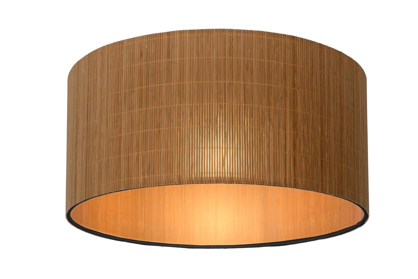 Magius Ceiling Lights - Matt Black/Natural Rattan