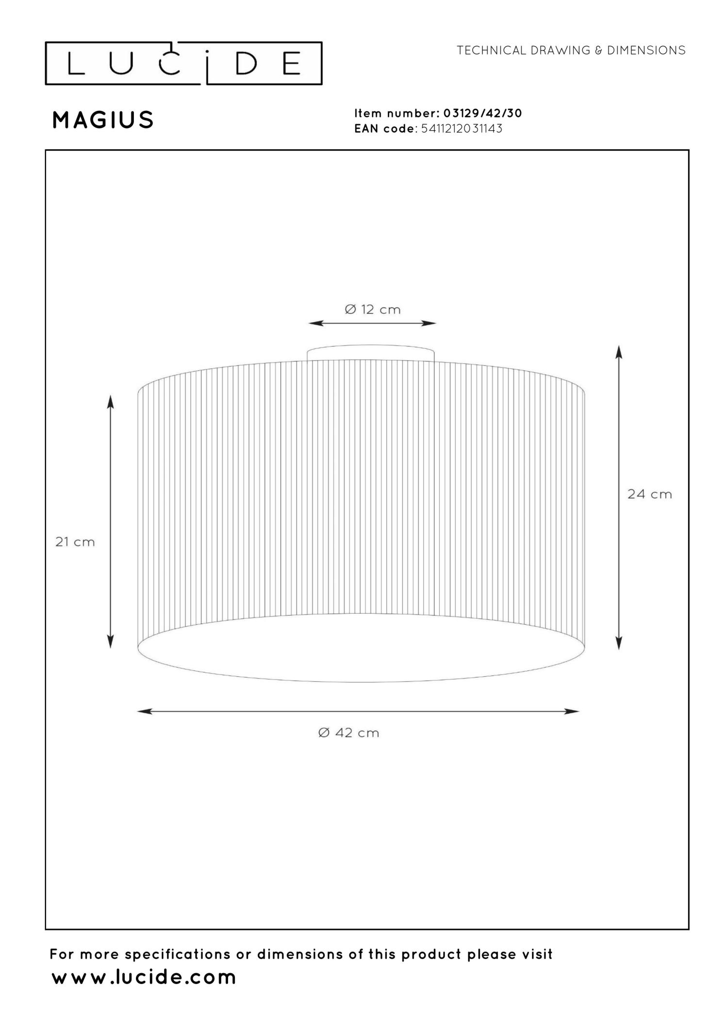 Magius Ceiling Lights - Matt Black/Natural Rattan