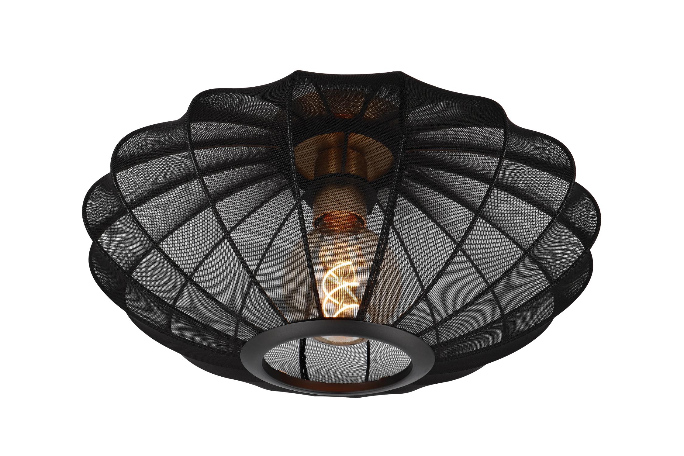 Corina Ceiling Lights - Matt Black/Smoked Black
