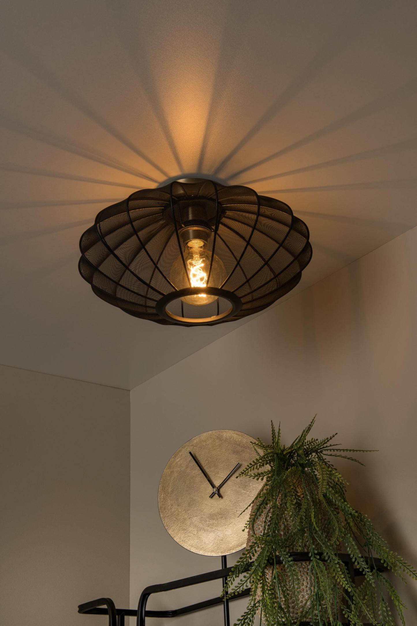 Corina Ceiling Lights - Matt Black/Smoked Black