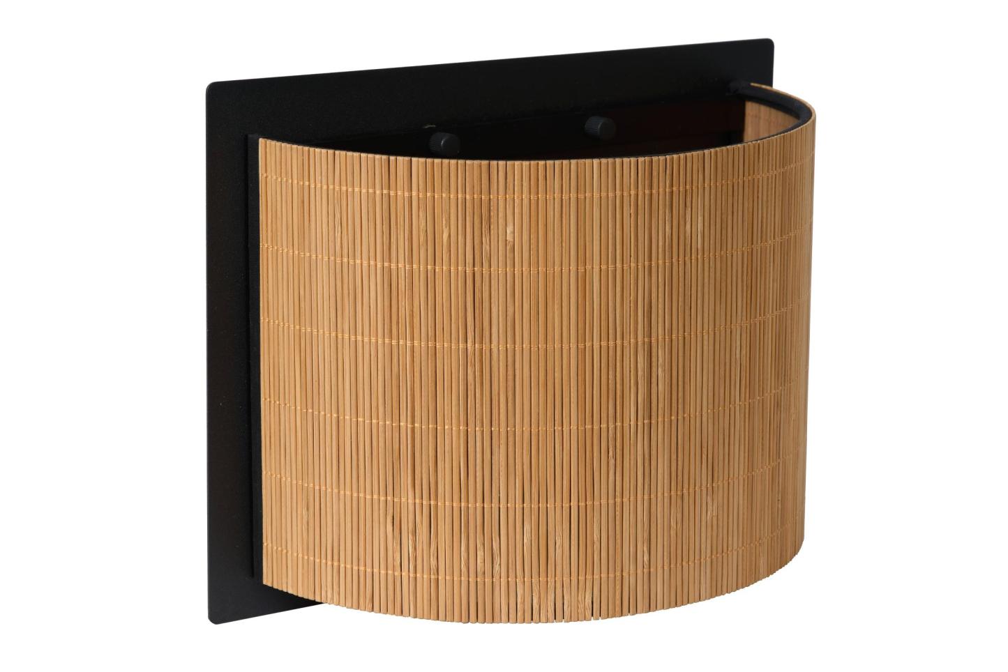 Magius Wall Lights - Matt Black/Natural Rattan