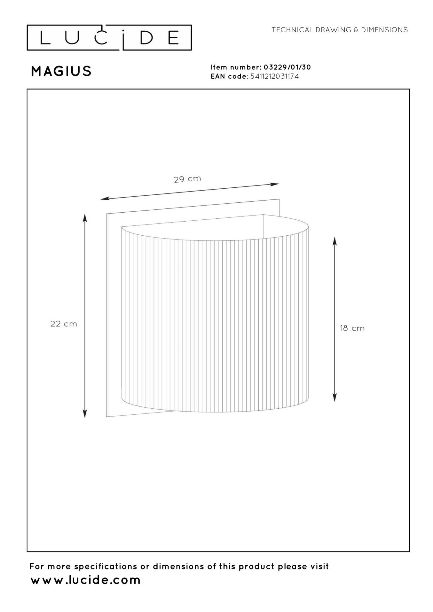 Magius Wall Lights - Matt Black/Natural Rattan