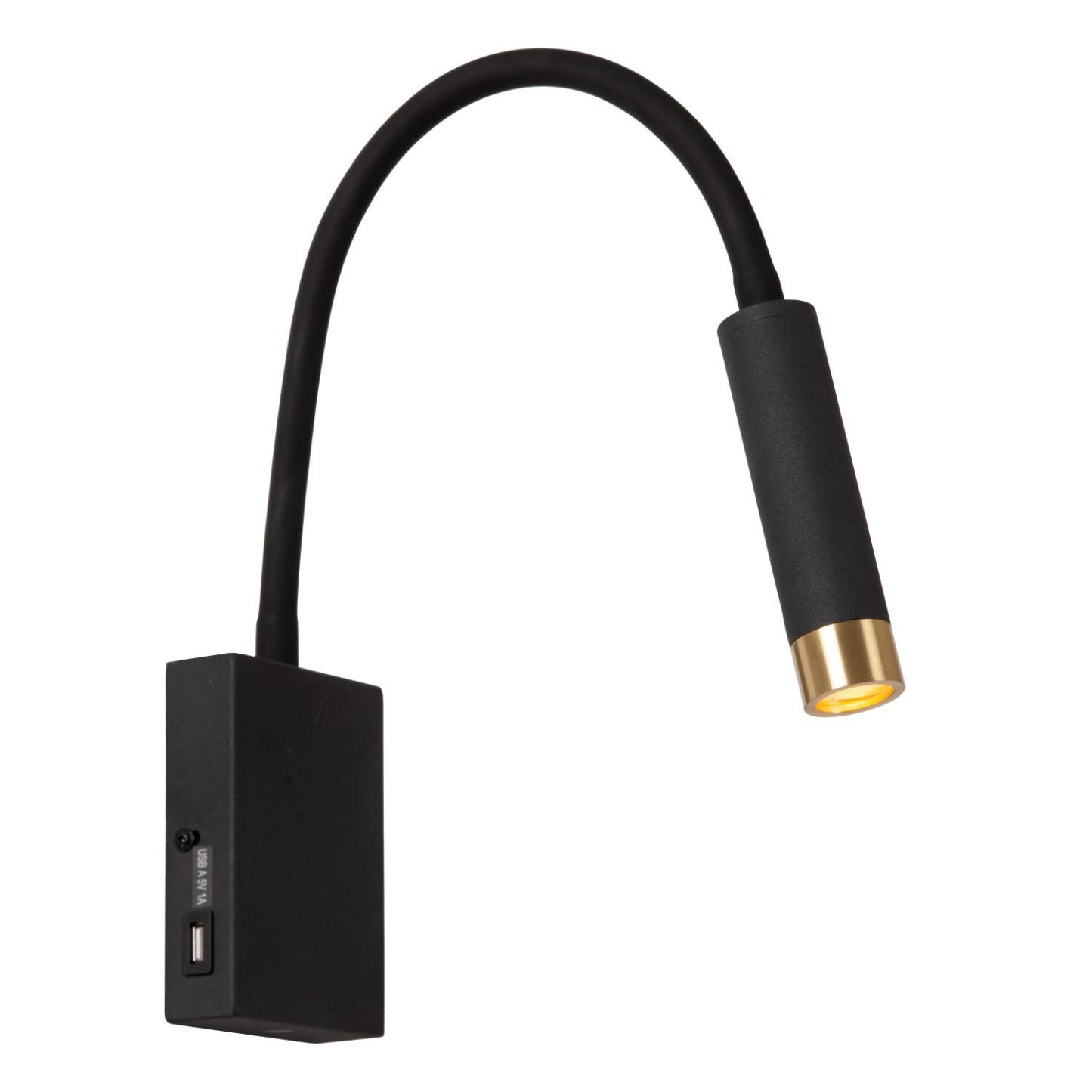 Alec Wall Lights - Matt Black/Clear Glass