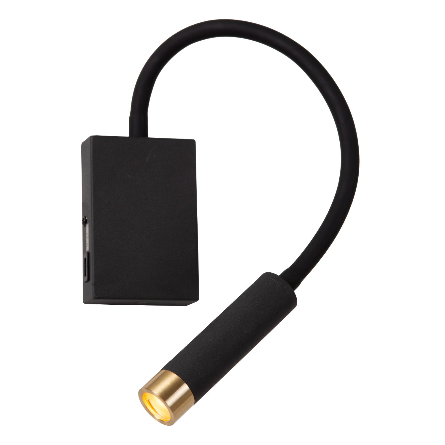 Alec Wall Lights - Matt Black/Clear Glass