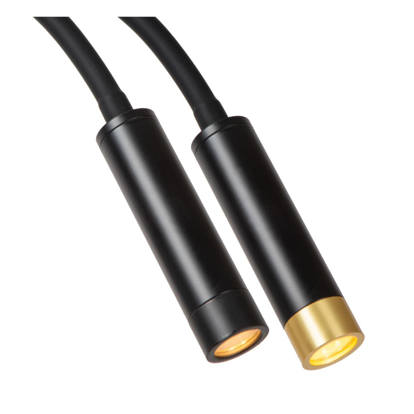 Alec Wall Lights - Matt Black/Clear Glass