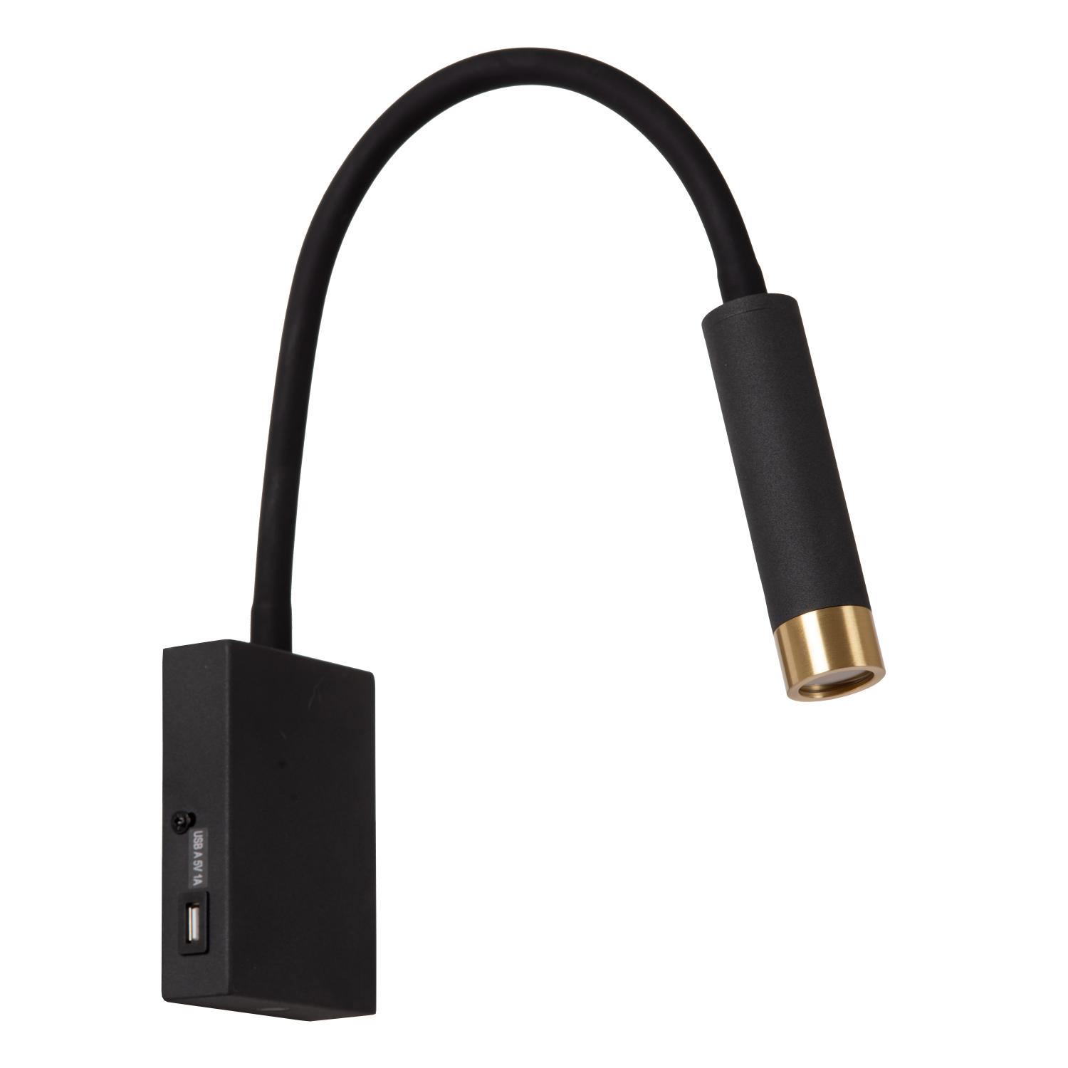 Alec Wall Lights - Matt Black/Clear Glass