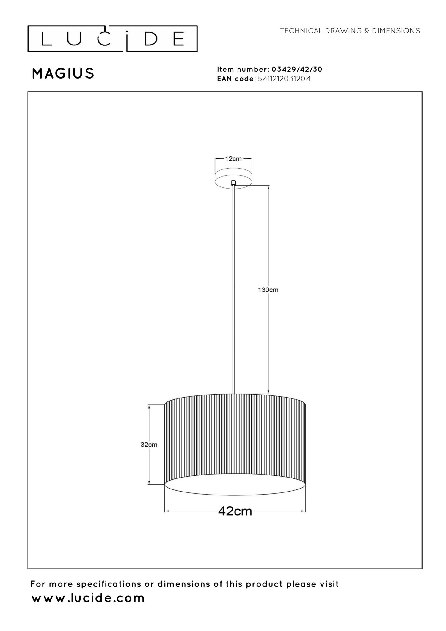Magius Ceiling Lights - Matt Black/Natural Rattan