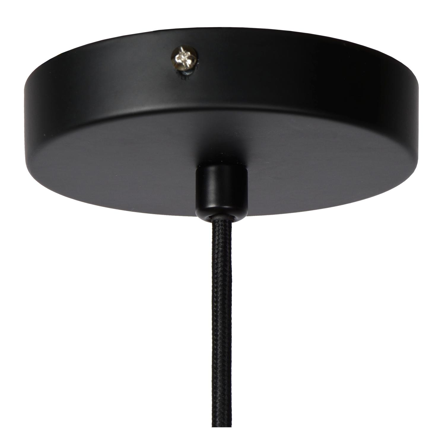 Alban Ceiling Lights - Matt Black/Black Paper