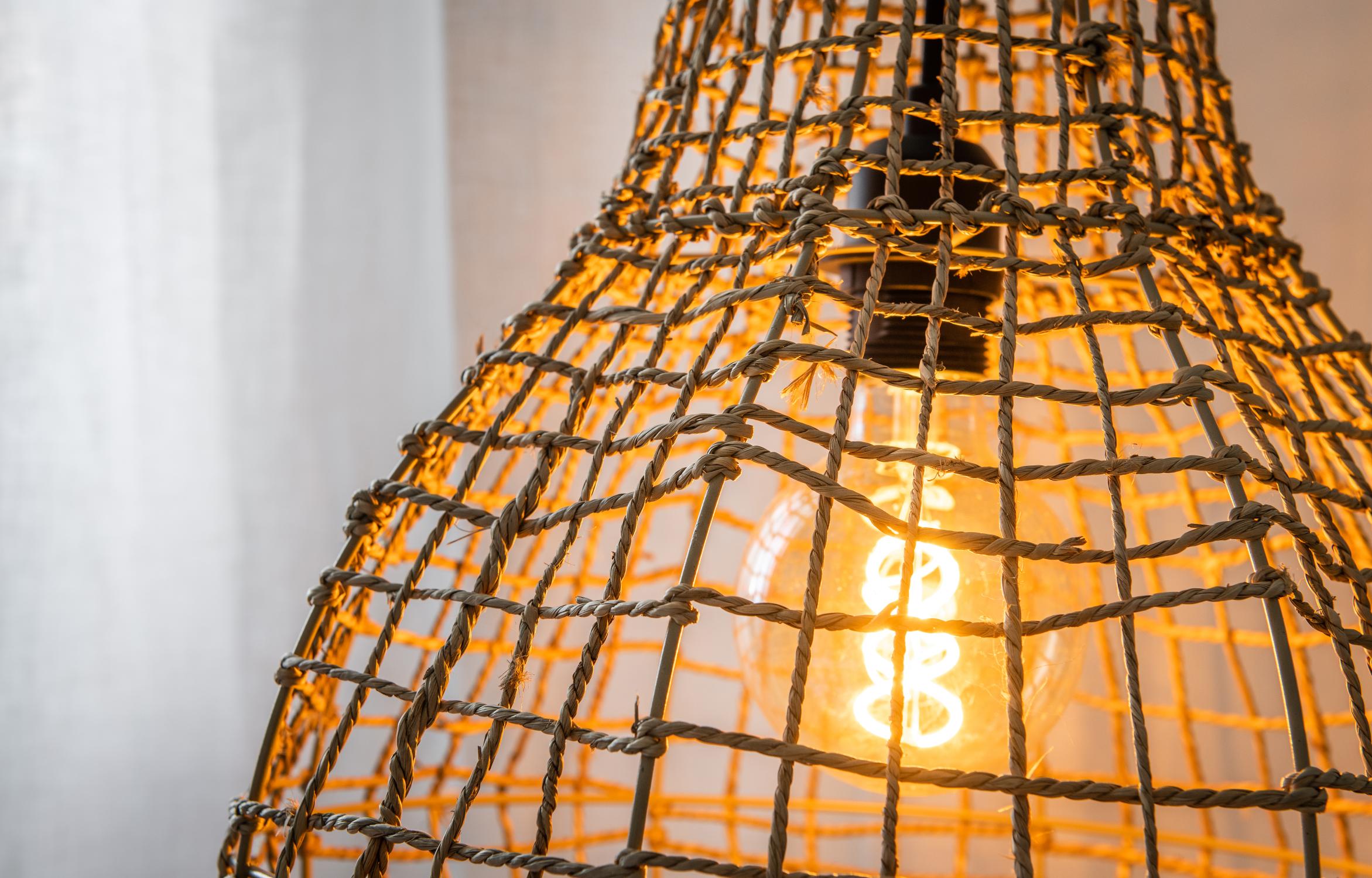 Alban Ceiling Lights - Matt Black/Black Paper