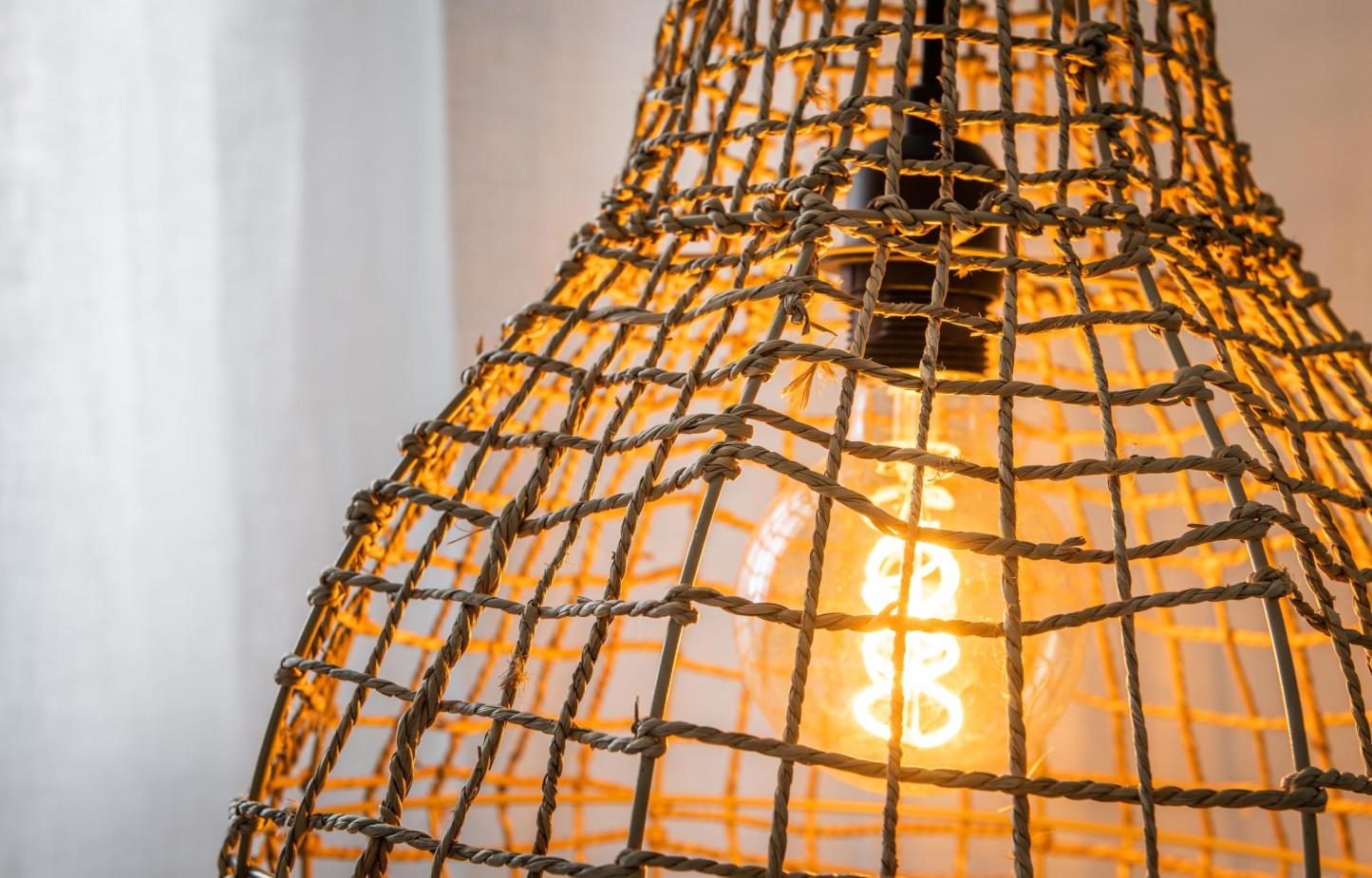 Alban Ceiling Lights - Matt Black/Black Paper