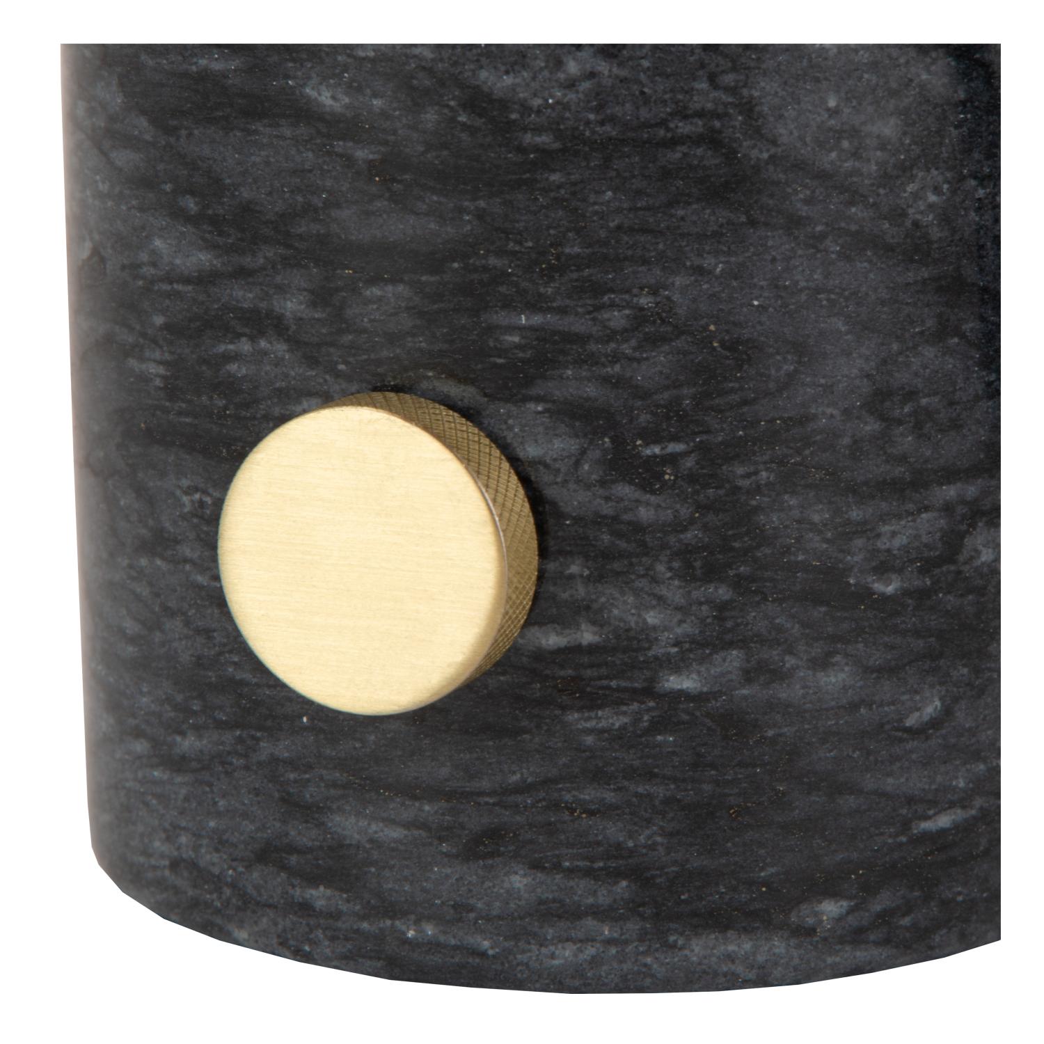 Charlize Table Lamp - Green Marble/Smoked Amber