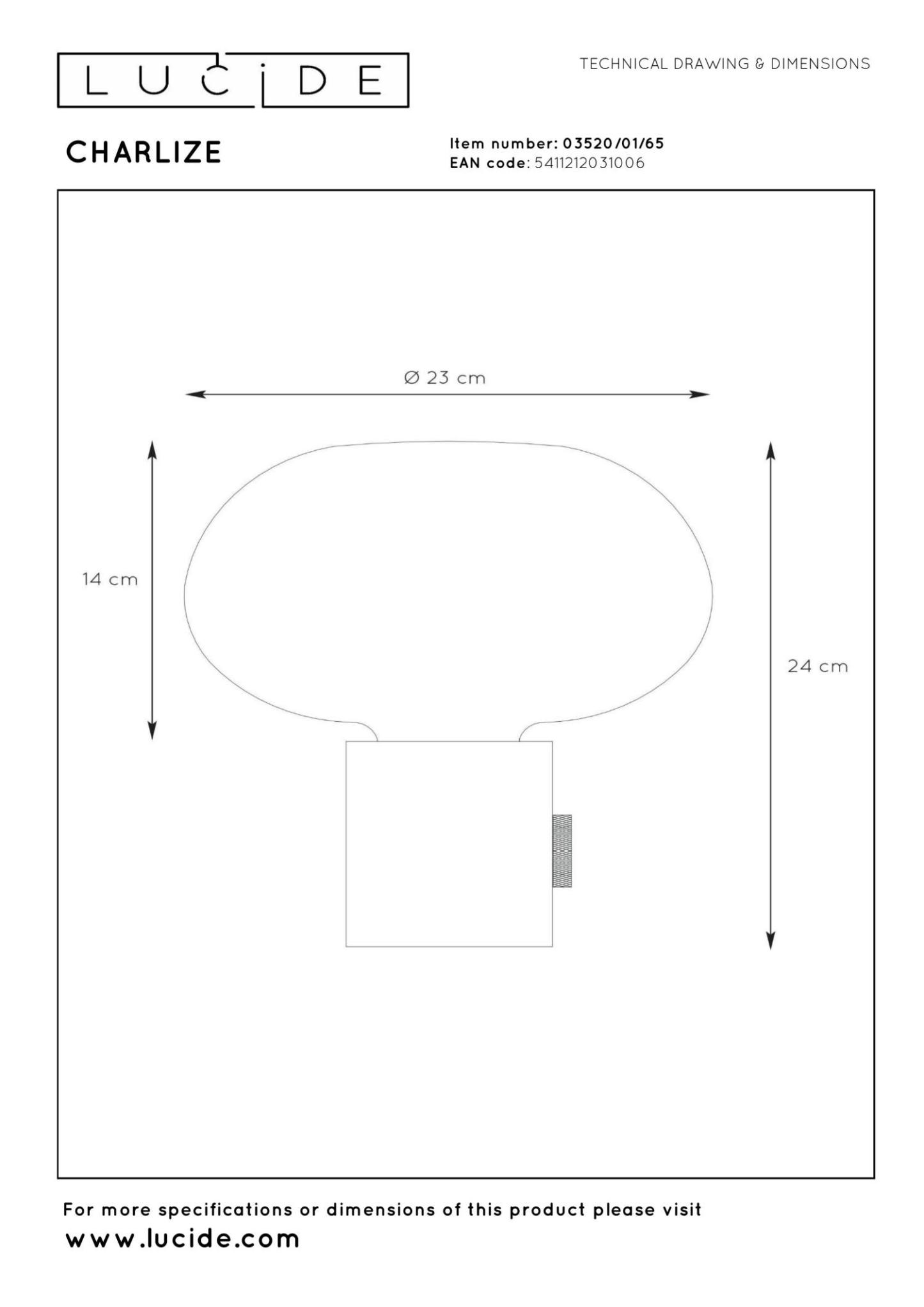 Charlize Table Lamp - Green Marble/Smoked Amber