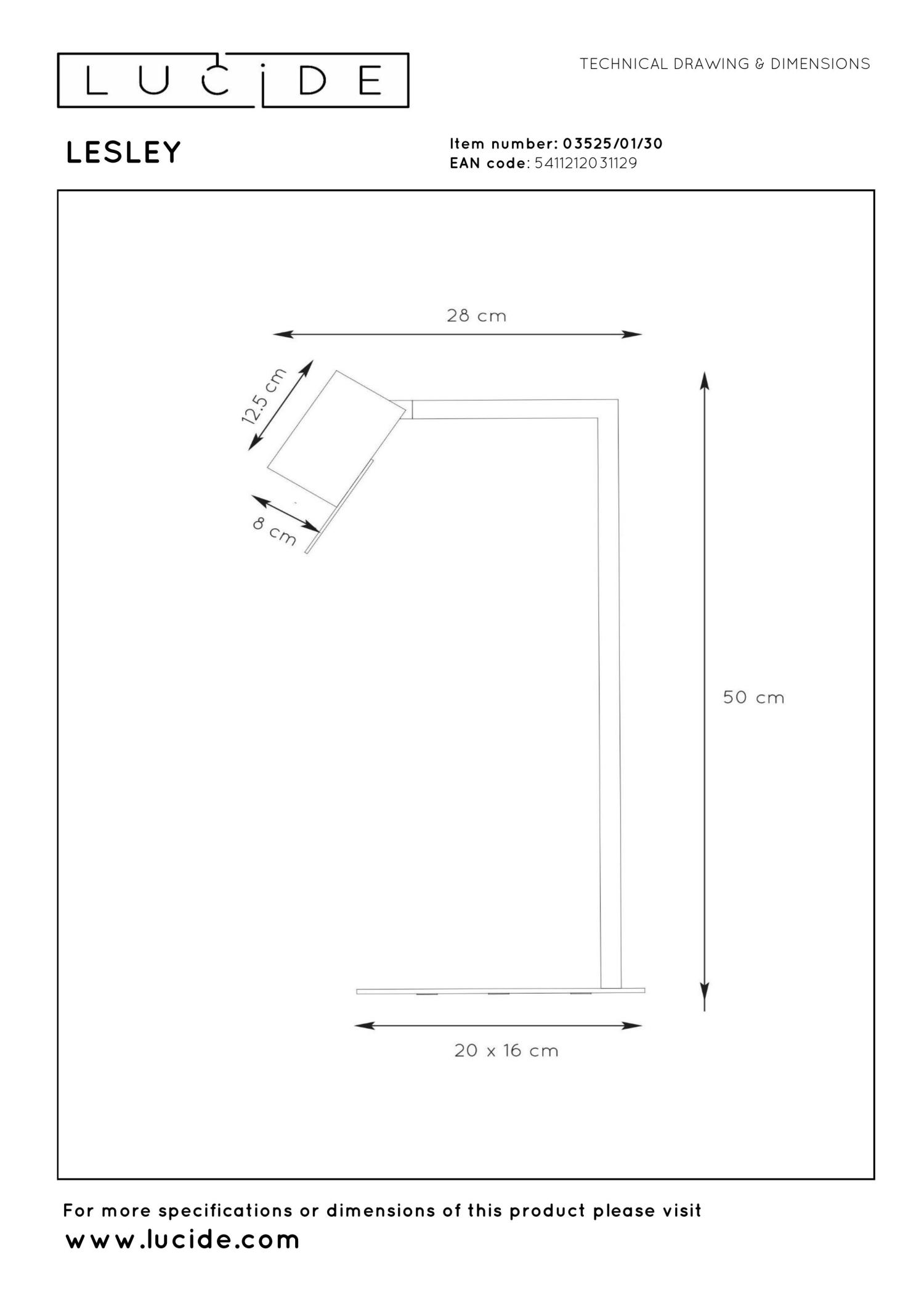 Lesley Table Lamp - Matt Black