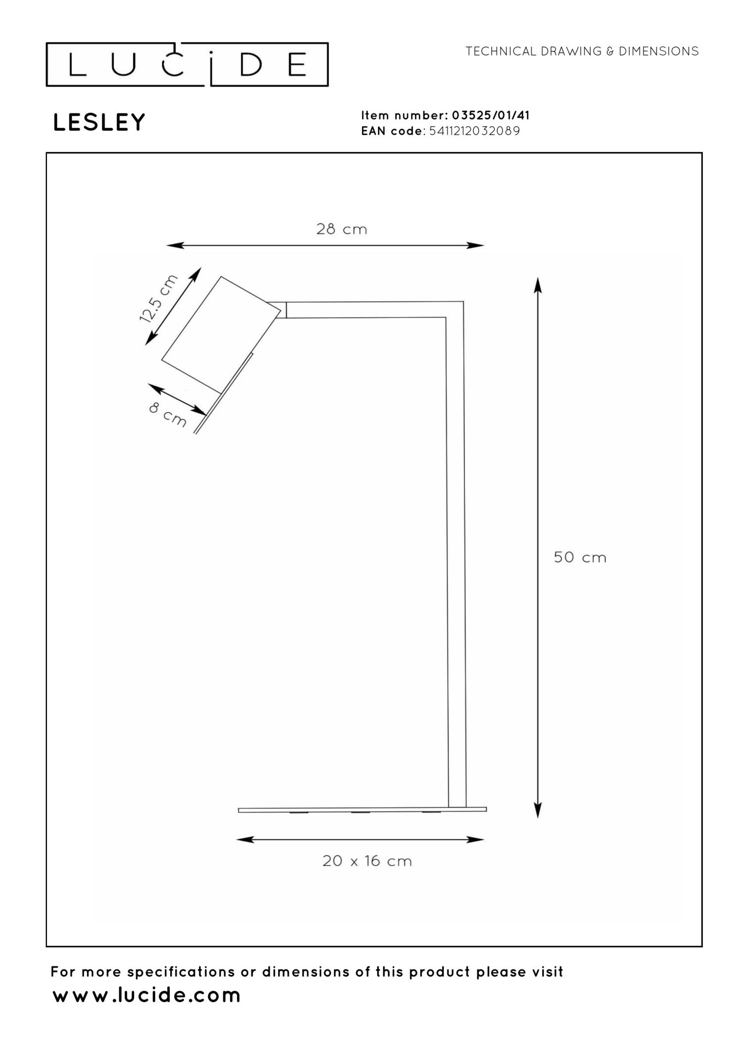 Lesley Table Lamp - Matt Black