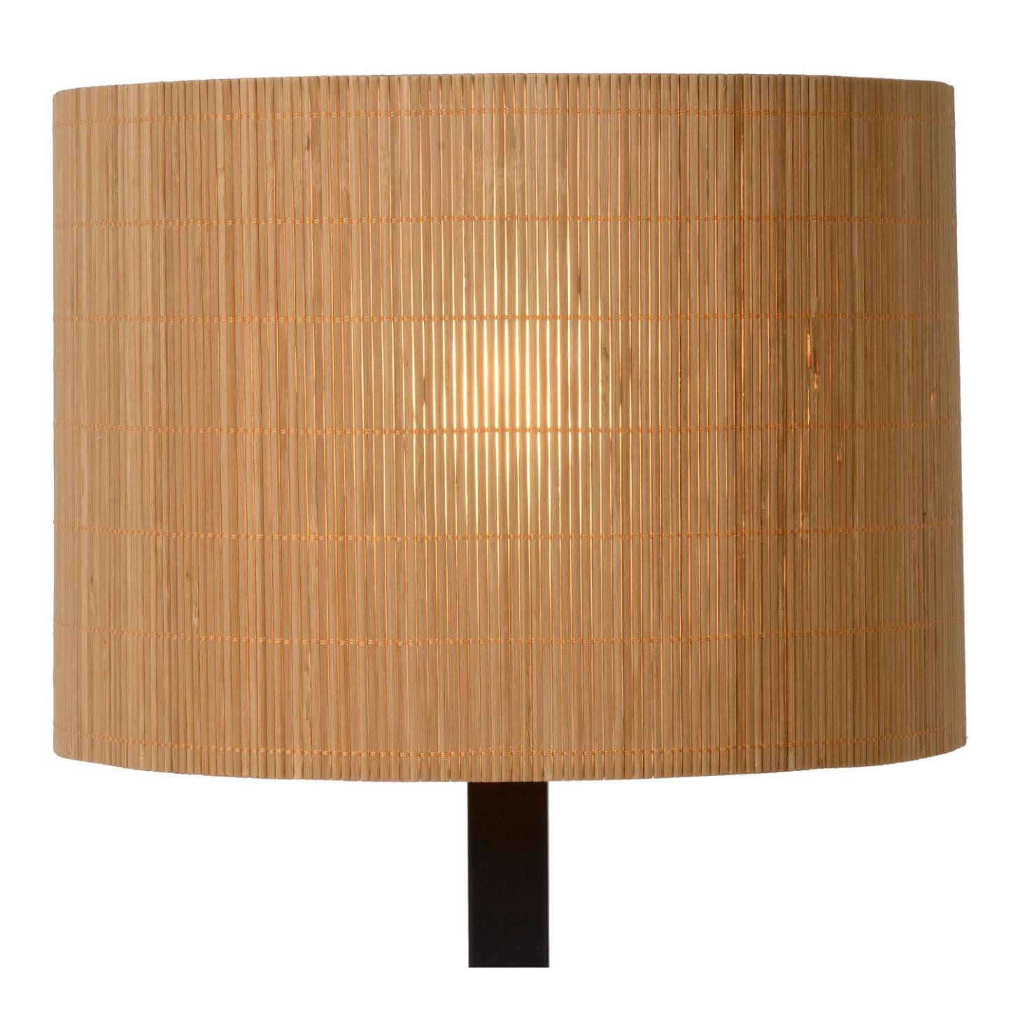 Magius Table Lamp - Matt Black/Natural Rattan