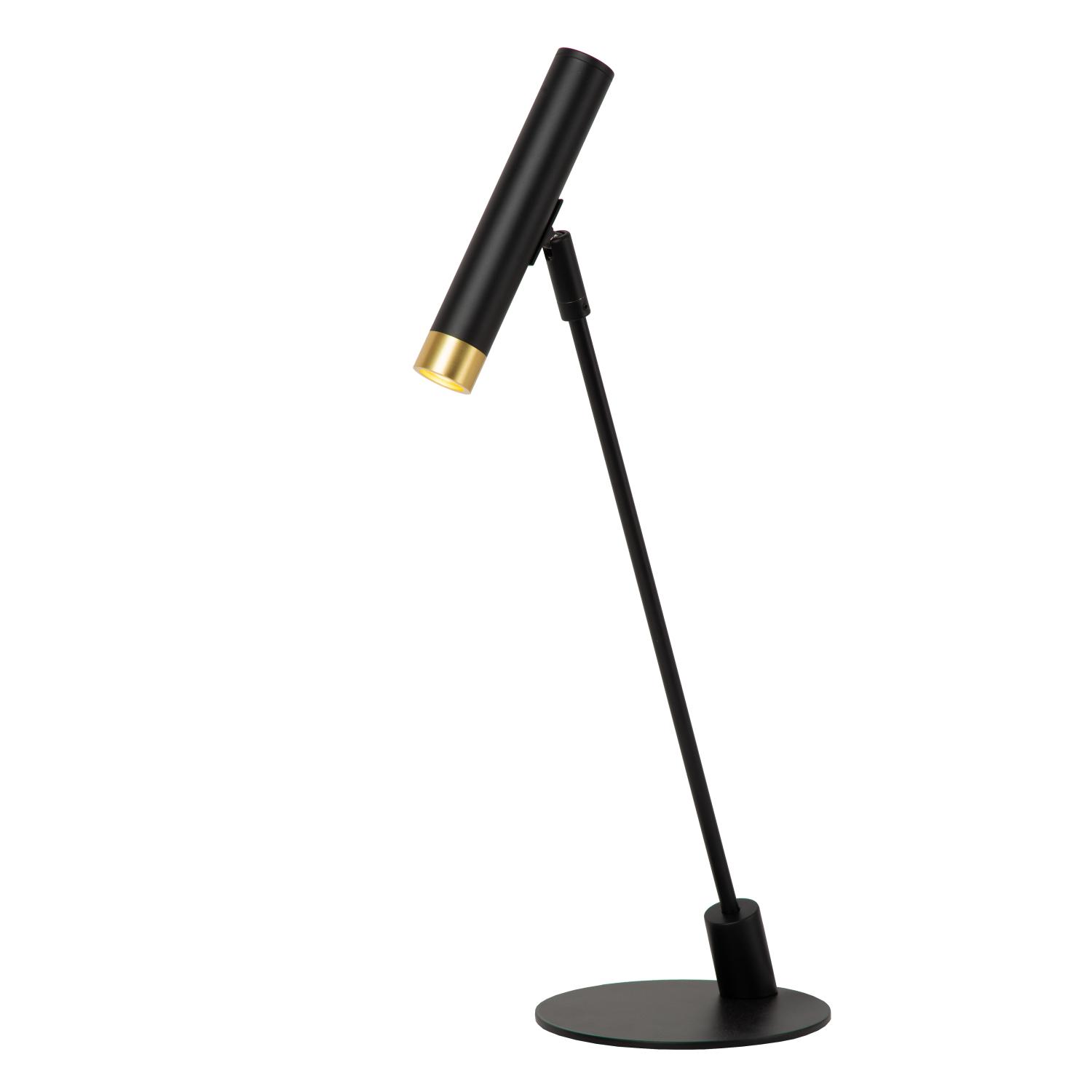 Alec Table Lamp - Matt Black/Clear Glass