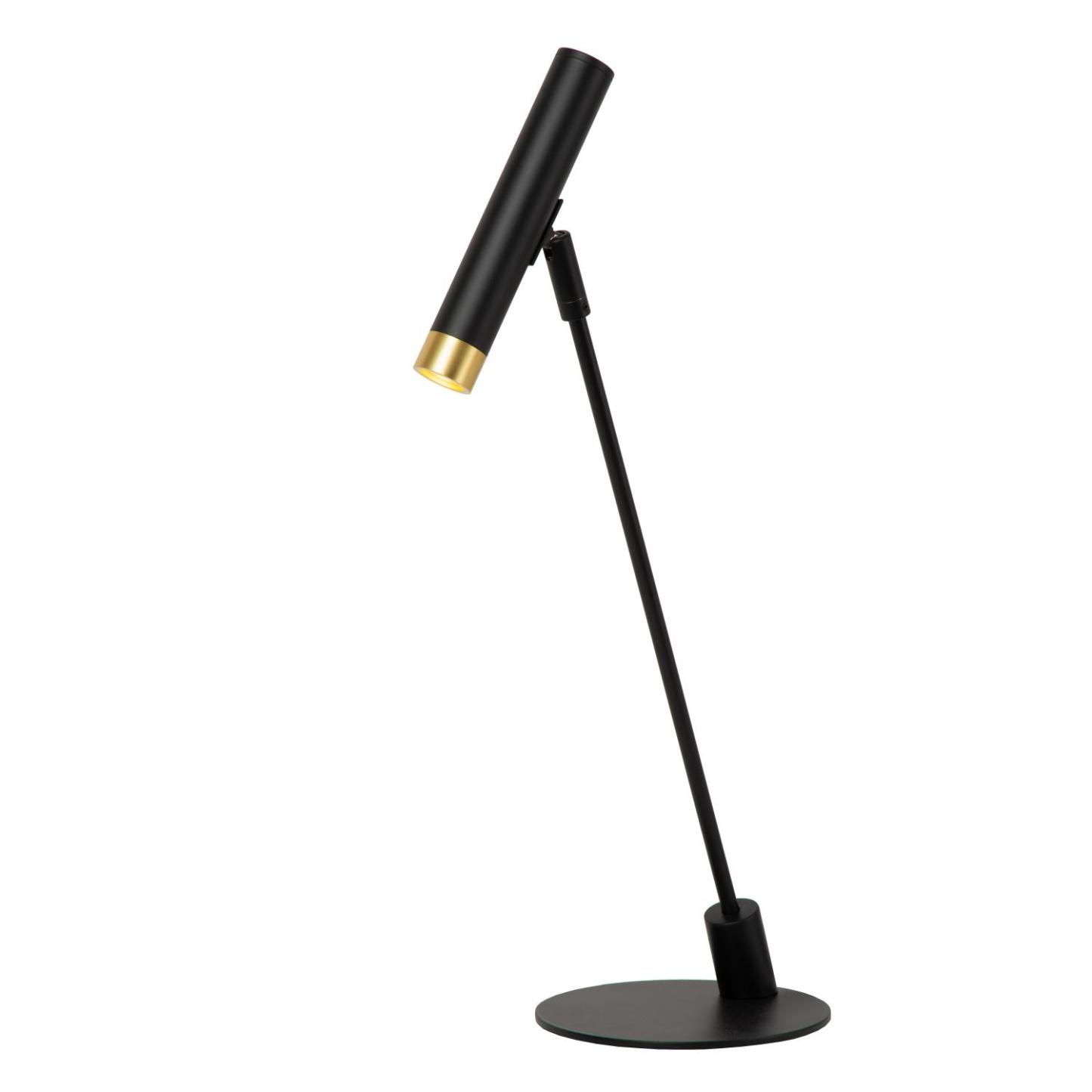 Alec Table Lamp - Matt Black/Clear Glass